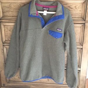 Women’s medium gray Patagonia with blue trim